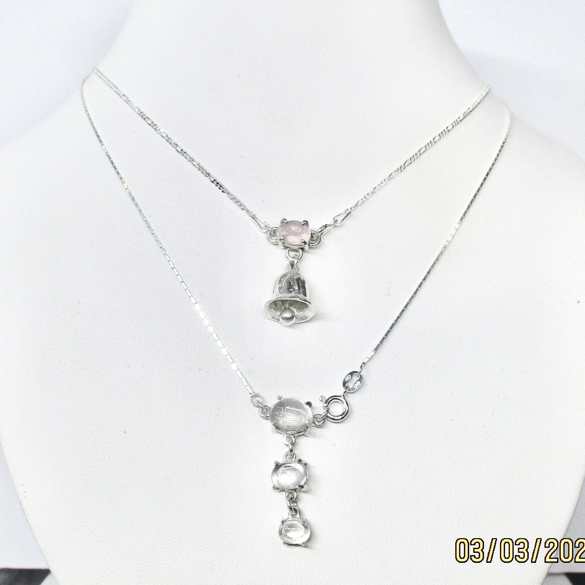 Rose Quartz Bell Pendant