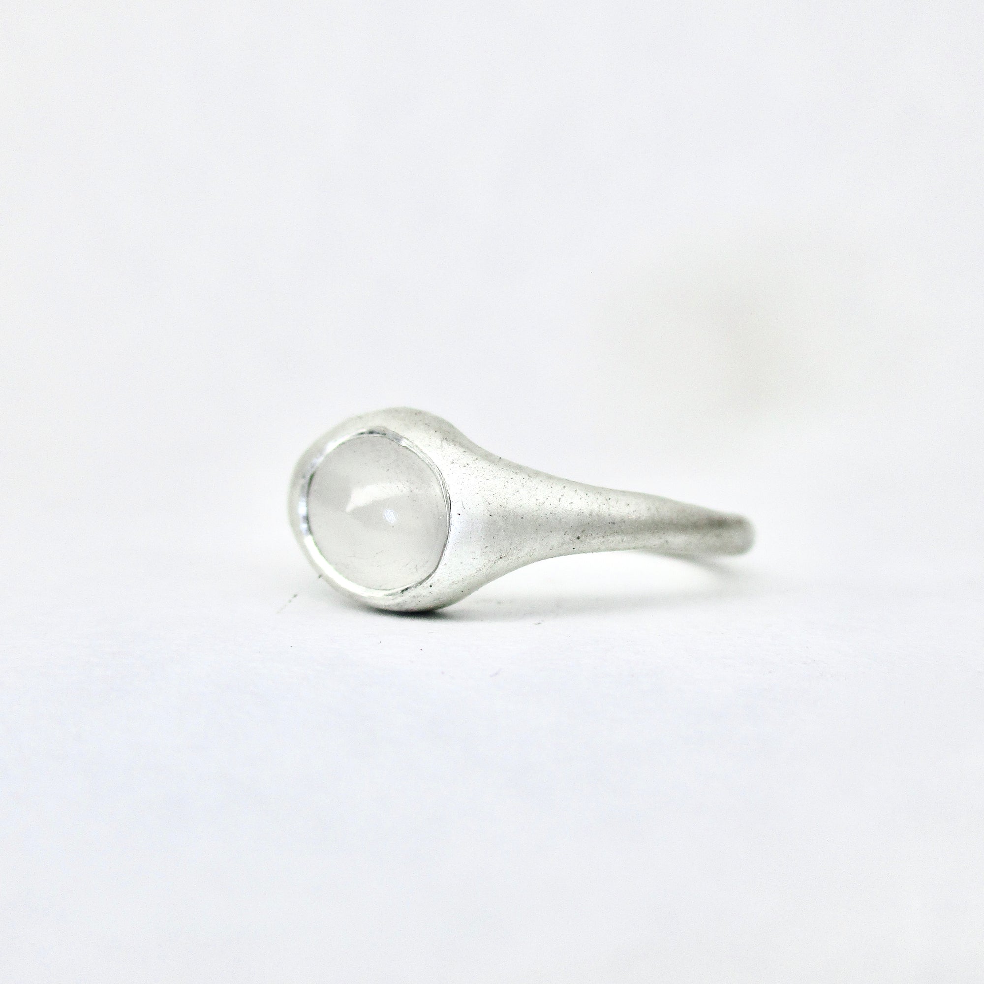 Pools of Light Ring in Clear Quartz
