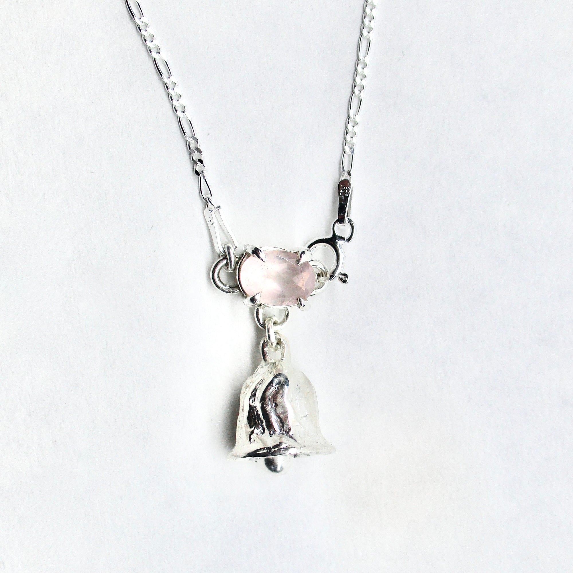 Rose Quartz Bell Pendant