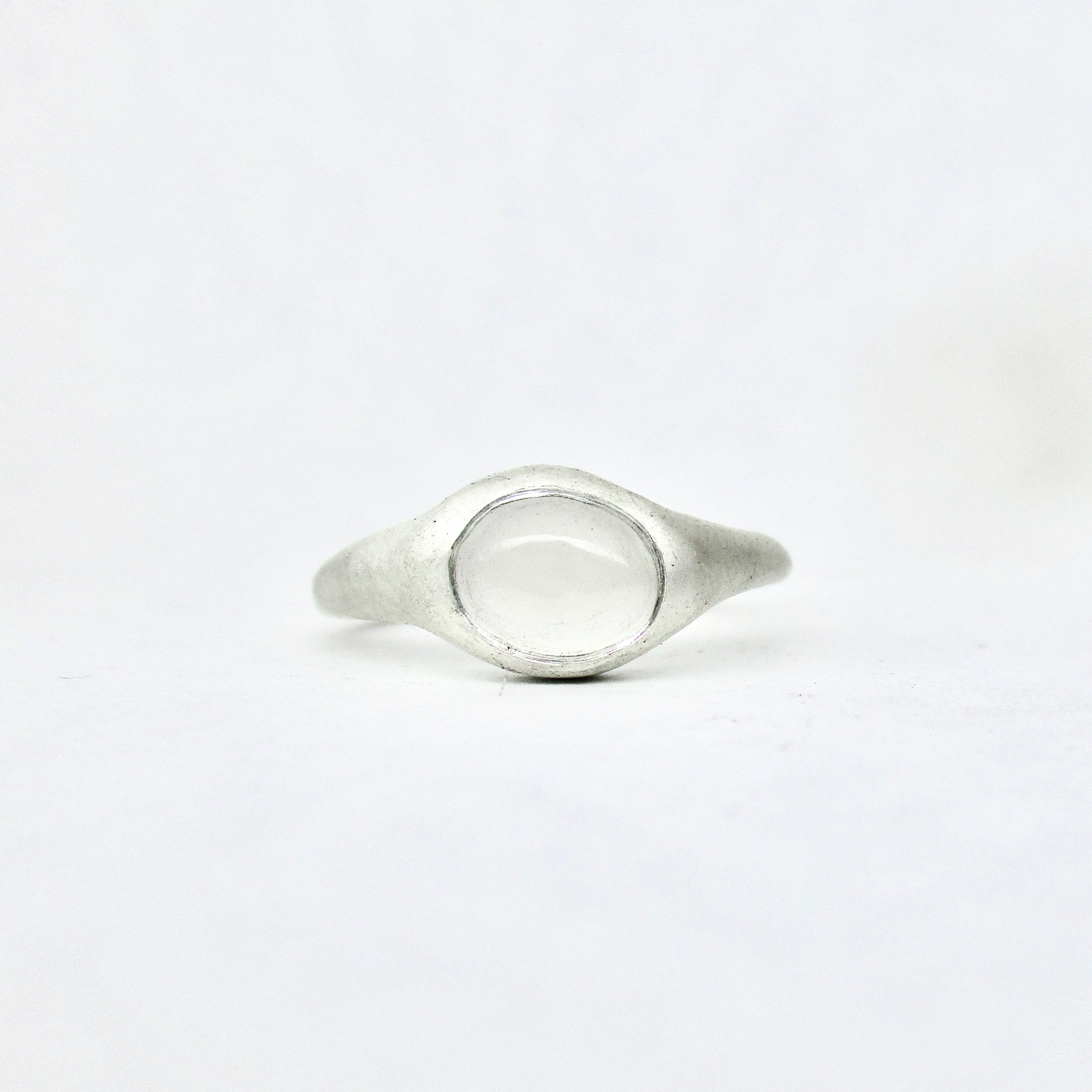 Pools of Light Ring in Clear Quartz