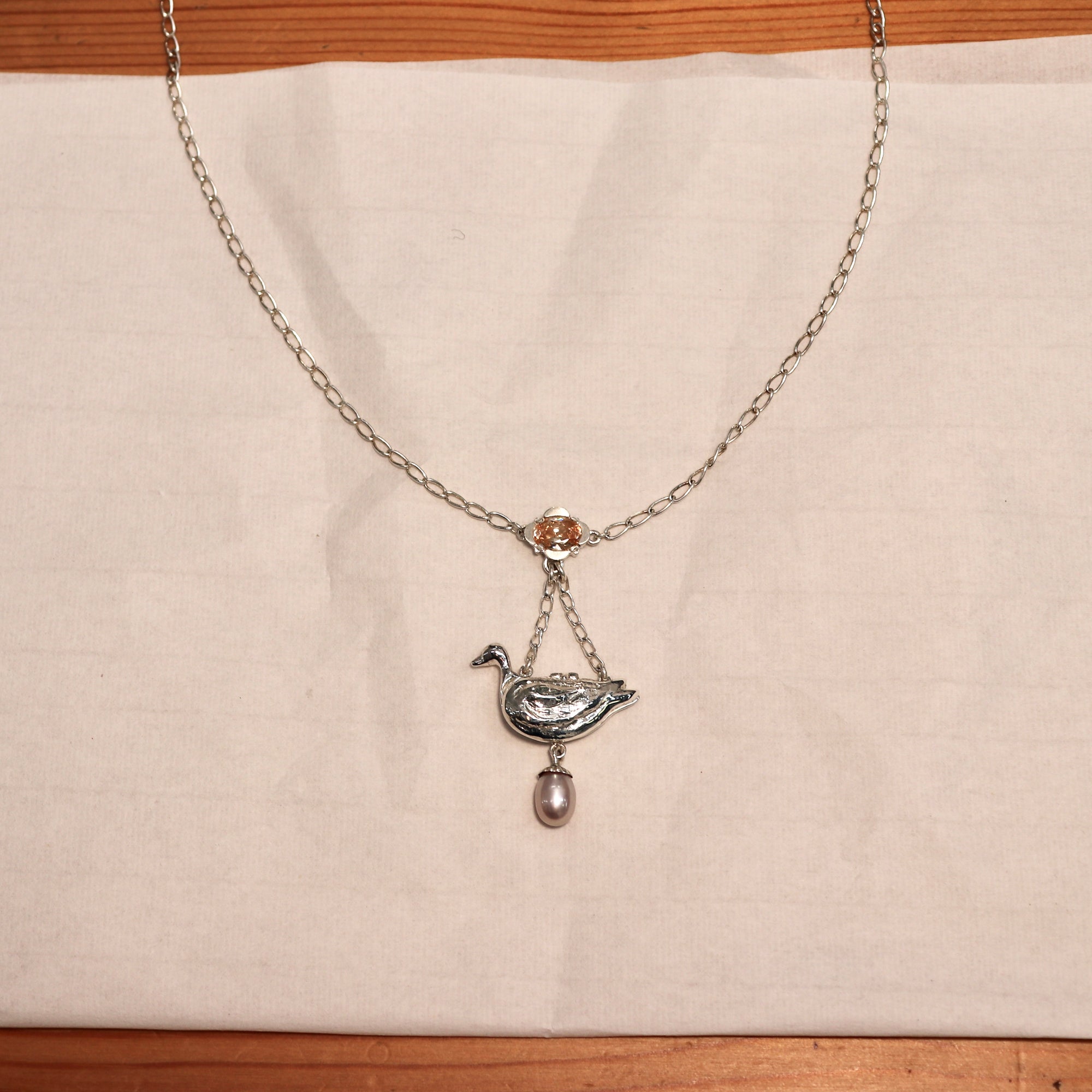 The Duck And Pearl Locket