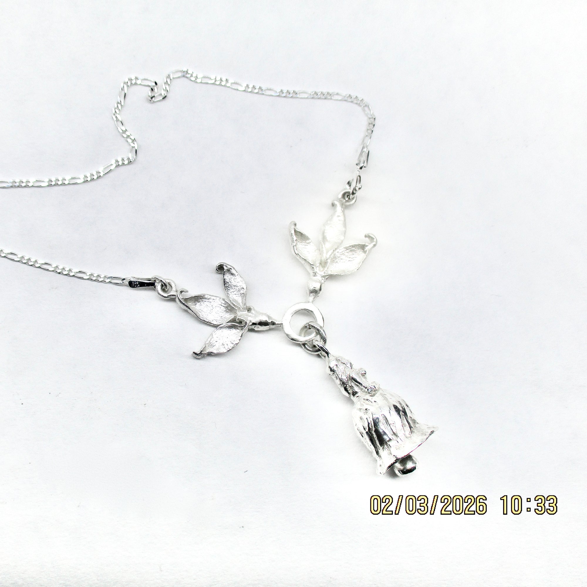Two Birds One Bell Necklace