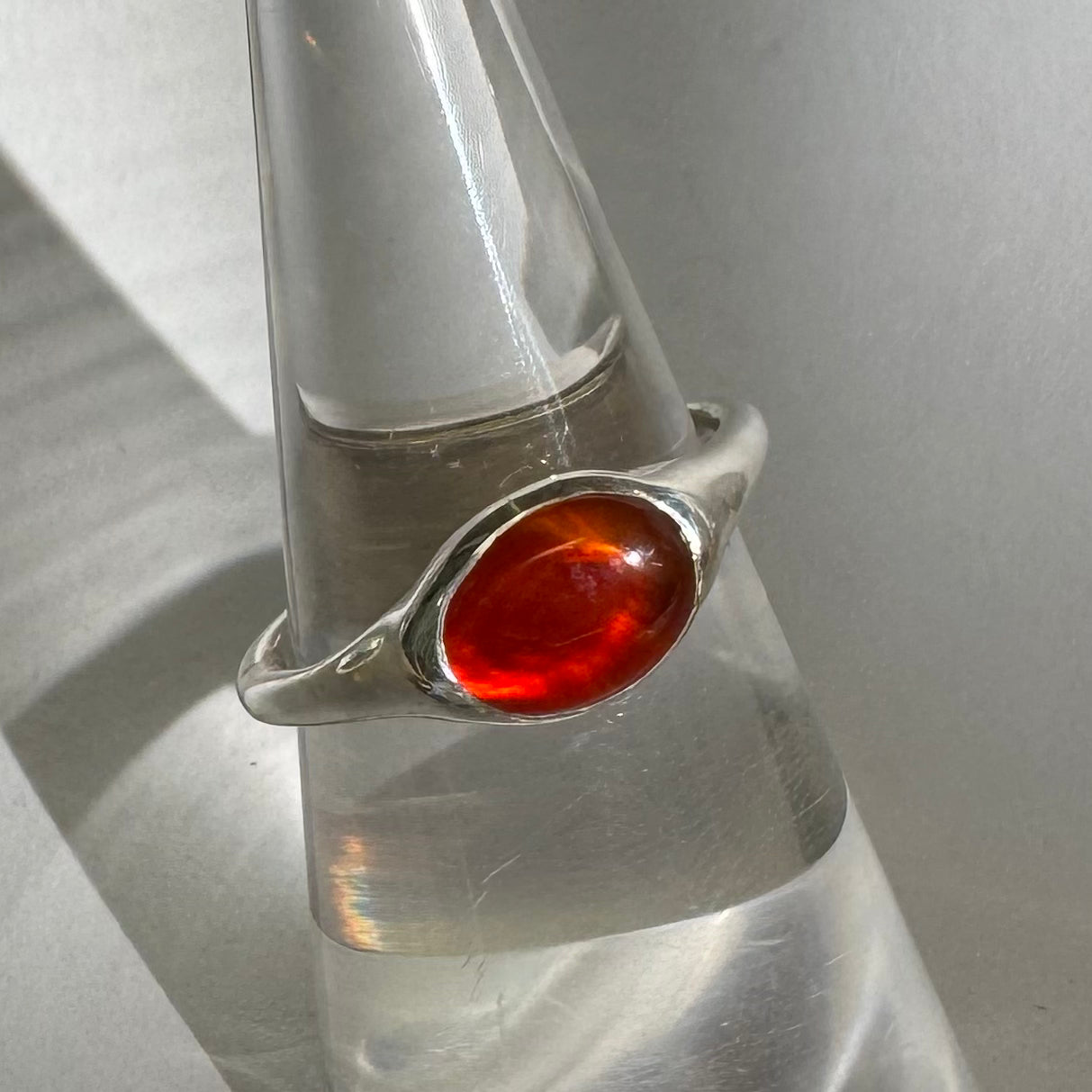 Pool of Light Double Sided Ring - Carnelian and Jade