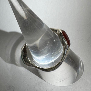 Pool of Light Double Sided Ring - Carnelian and Jade