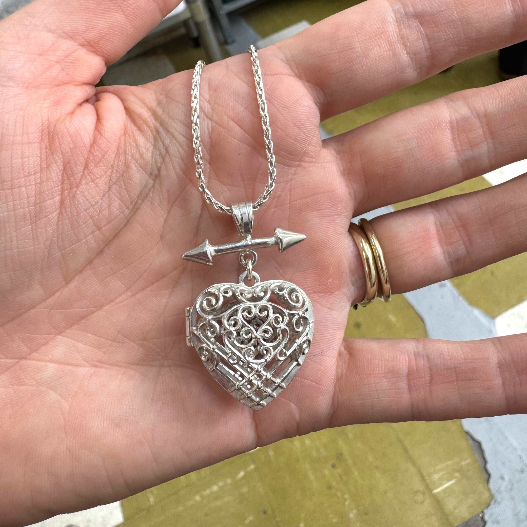 Pomander Heart Locket