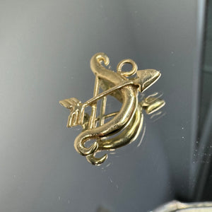 Solid 9CT Defence Pendant