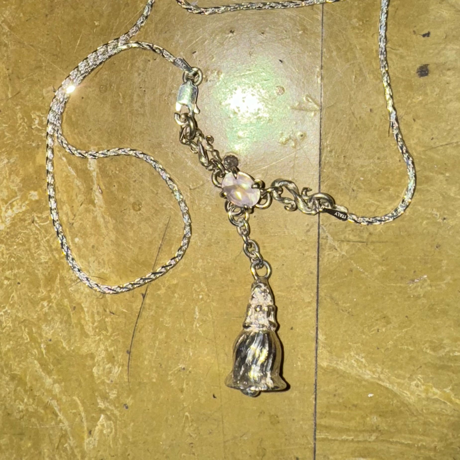 A Girl In The Shape Of A Bell Necklace