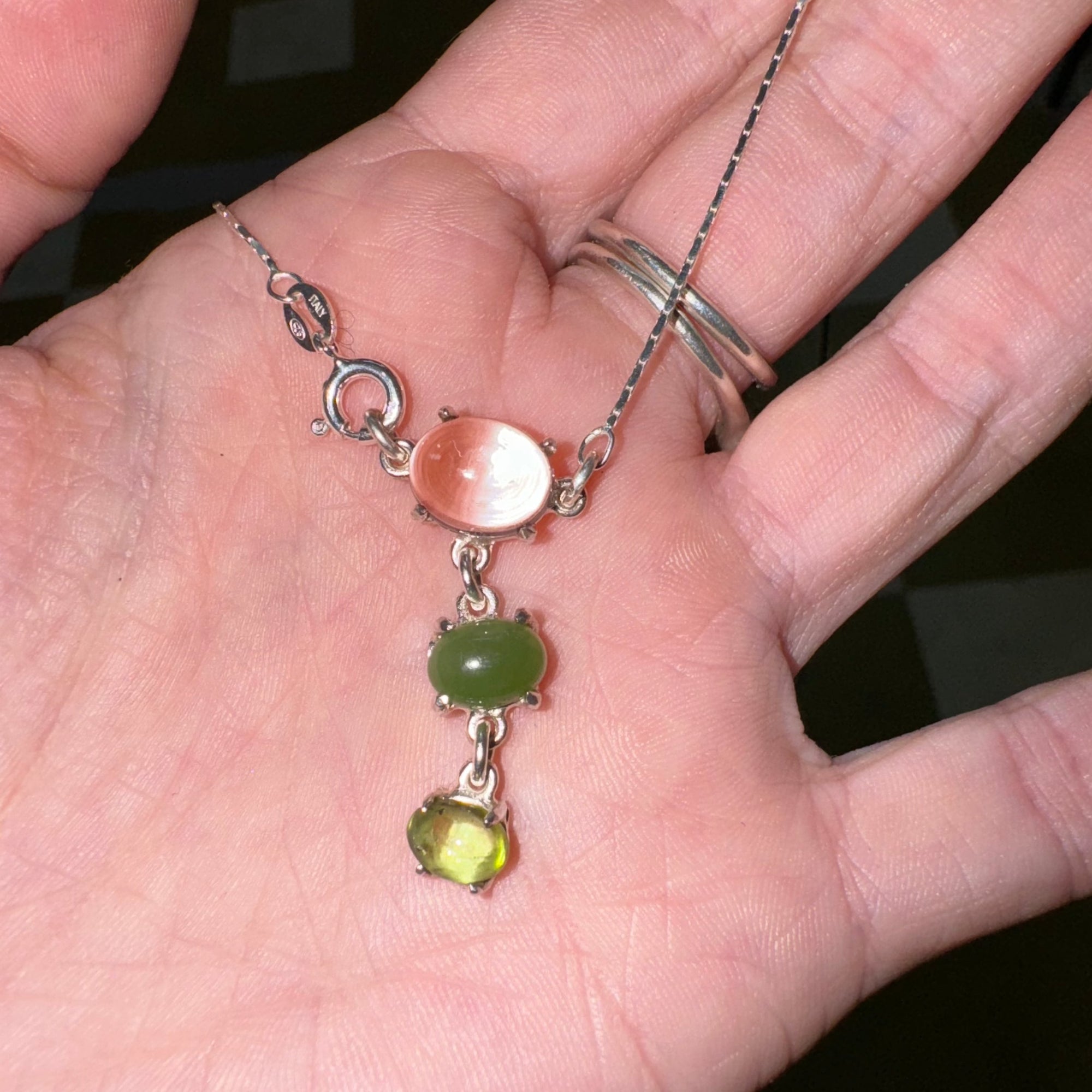 Three Pools Of Light Necklace