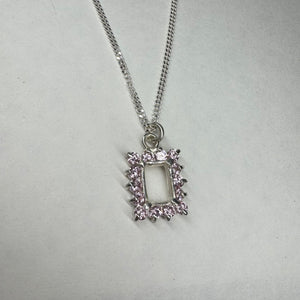 Pink Setting Practice Necklace 1cm