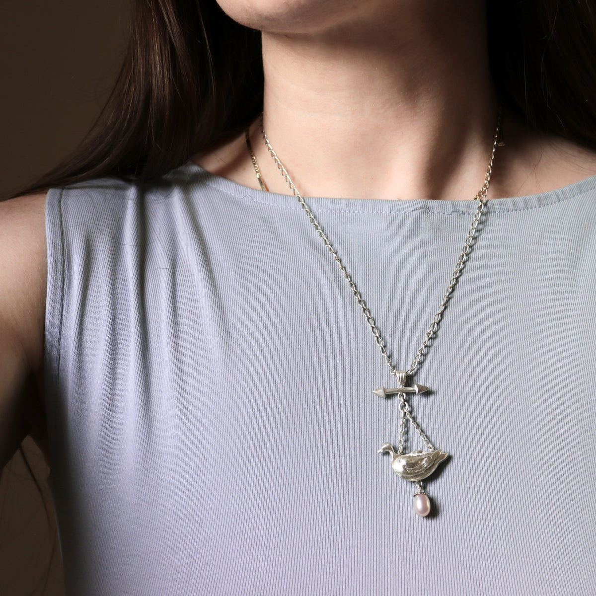 Pearl Ducky Locket