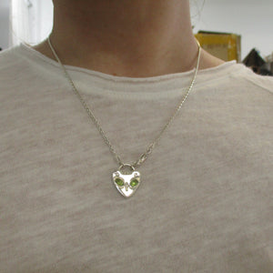 Kitty Padlock in Peridot