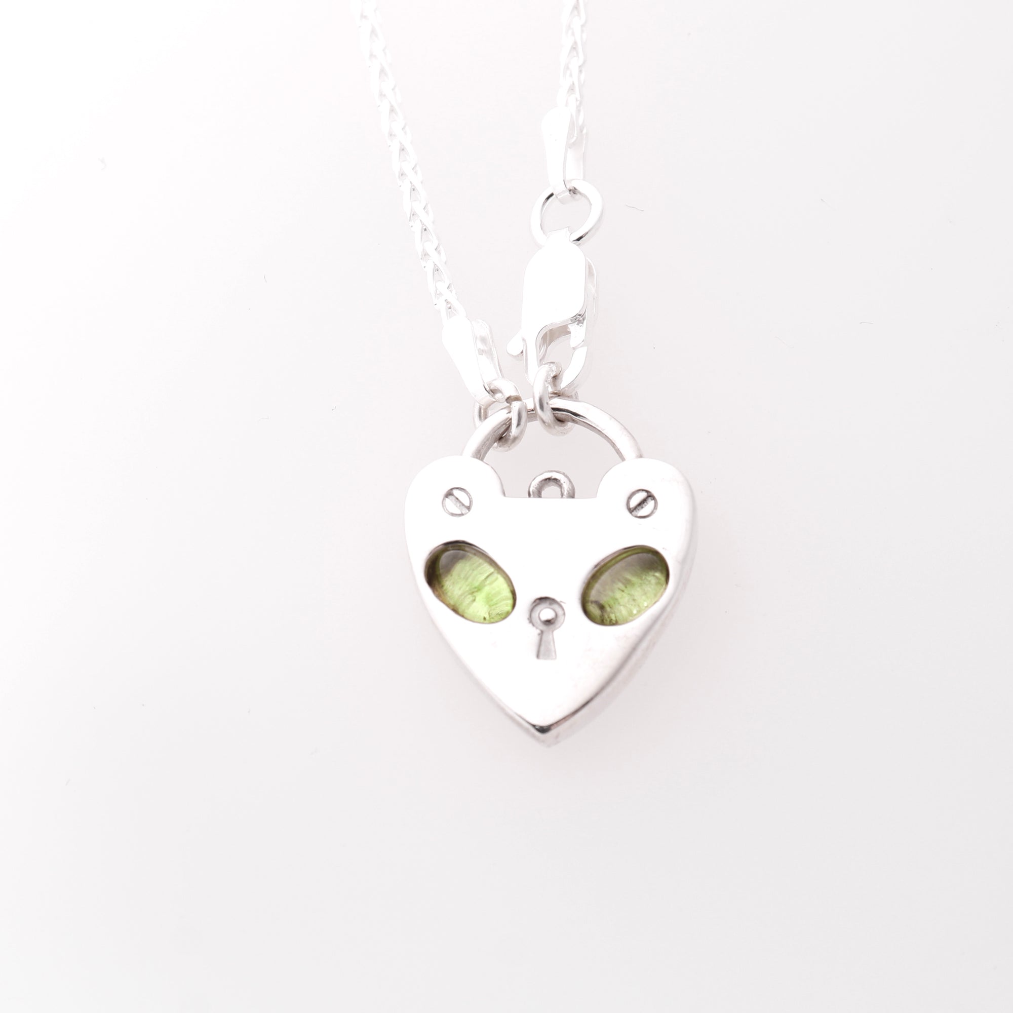 Kitty Padlock in Peridot