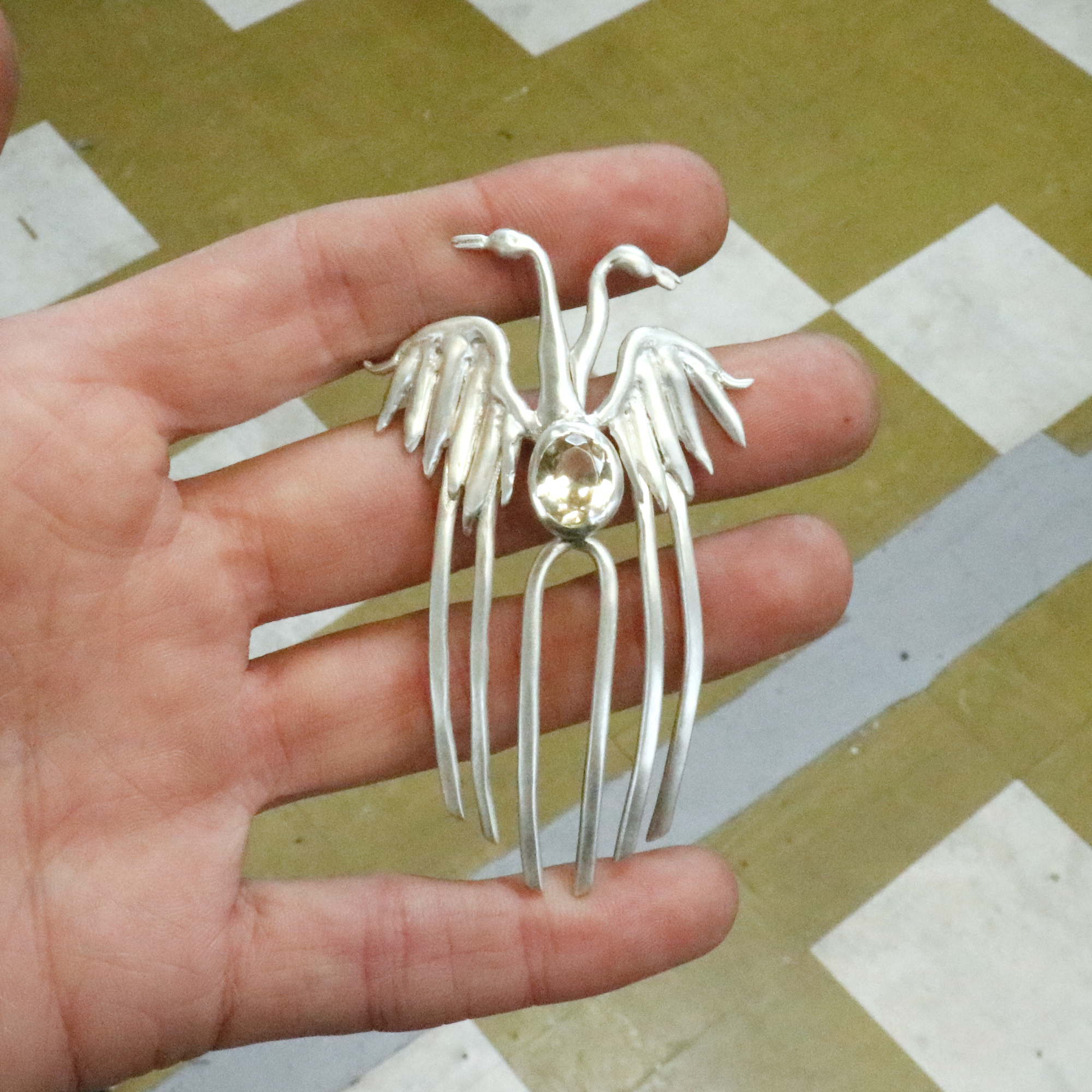 Double Phoenix French Hair Comb