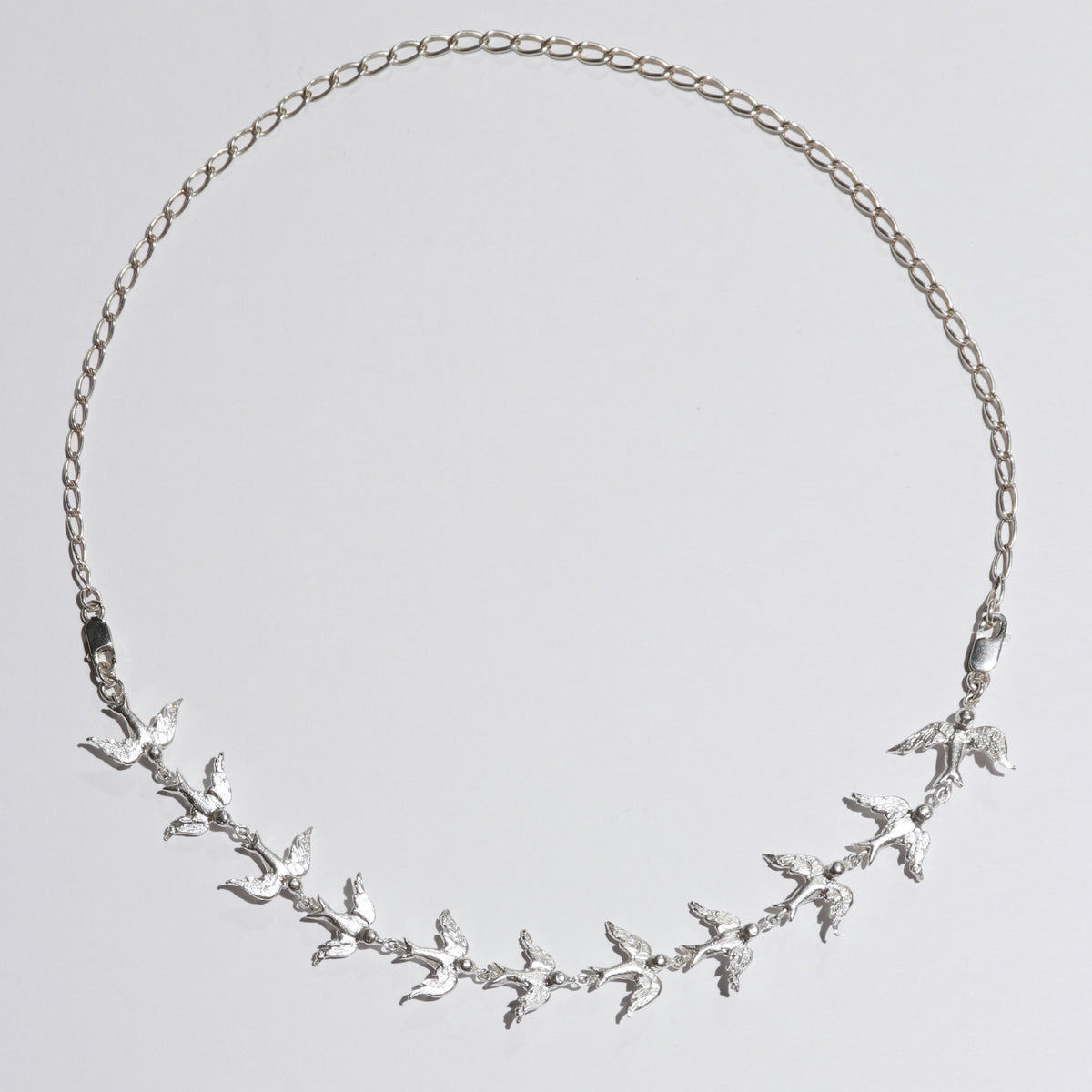 Eleven Swallows Modular Necklace and Bracelet