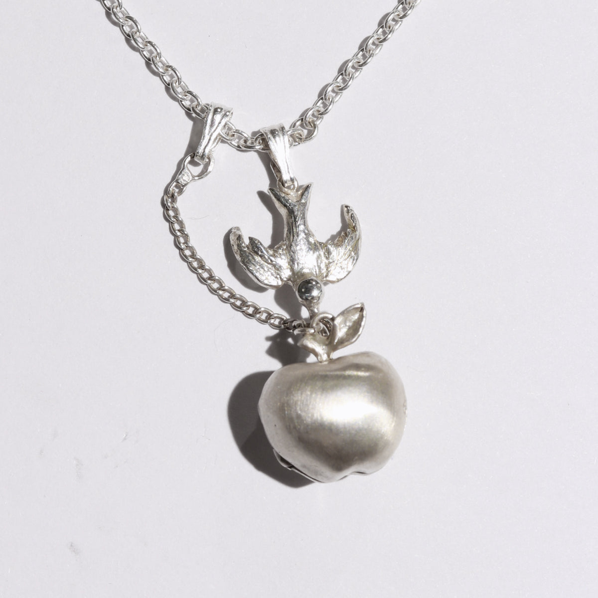 Swallow Apple Locket Necklace